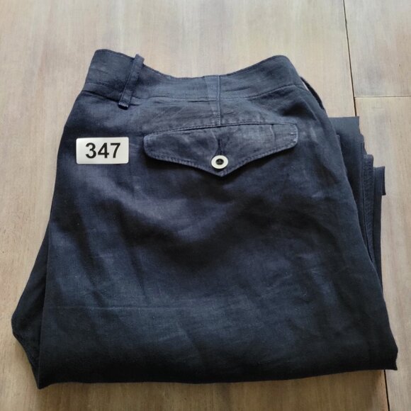 Polo Ralph Lauren Mens 100% Linen Pants Navy Blue Size 38x32 - Picture 6 of 6